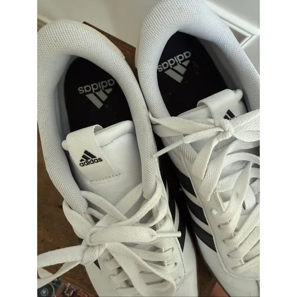 Adidas VL Court 3.0 Sneakers White Black Women’s $80 9 - Image 7