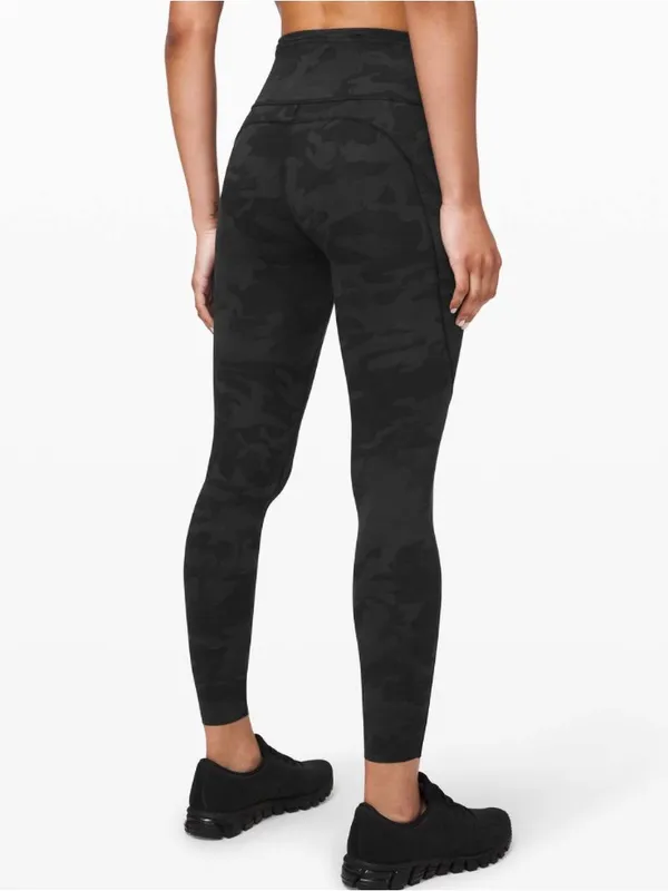 Lululemon Fast and Free Leggings 25" Nulux Incognito Camo Multi Grey - Image 2