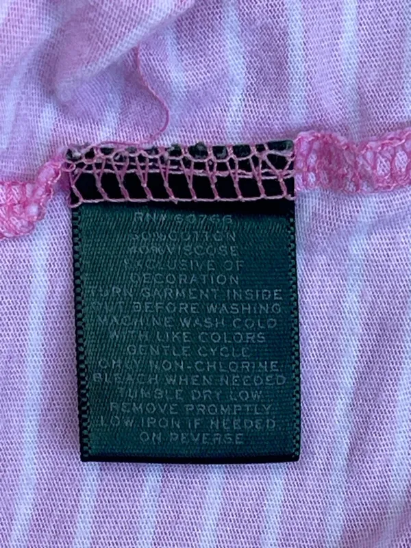 Lauren Ralph Lauren Pink Striped Nightgown Preppy Summer Classic Loungewear M - Image 8