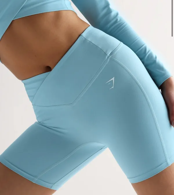 gym shark biker shorts - Image 2
