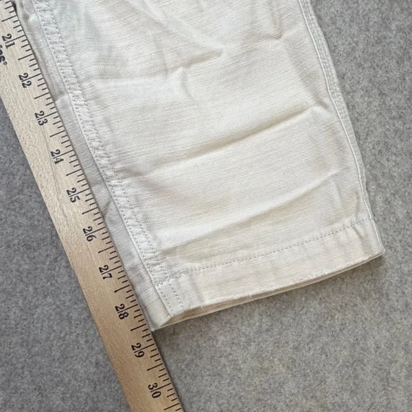American‎ Eagle Womens Cream Off-White Double Knee Carpenter Utility Pants Sz 4 - Image 8