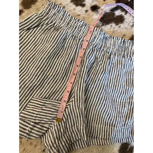 Reformation Mila Linen Short Size XS Striped In Vineyard - Image 7