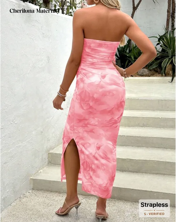 Maternity dress pink SHEIN  - Image 2