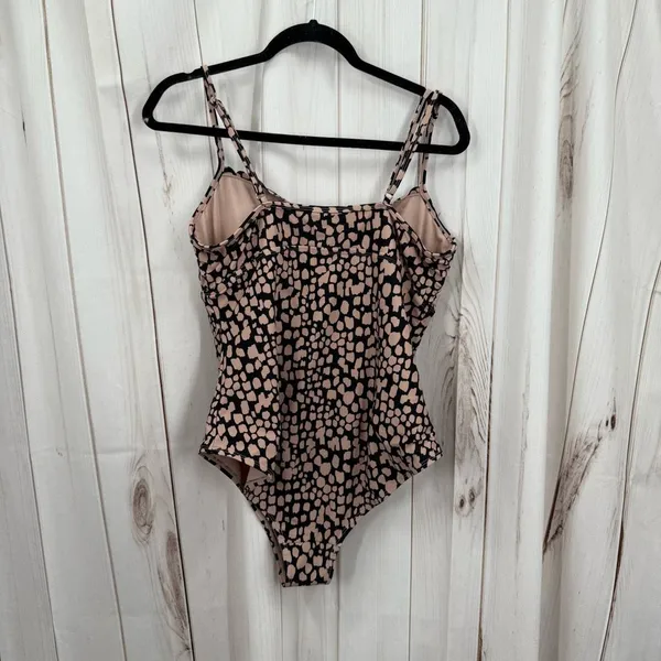 Sandflower Women’s XL Tan Black One Piece Swim Pool Beach Ocean - Image 3