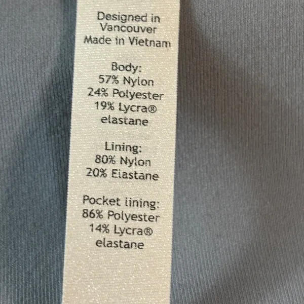 Lululemon Rogue‎ Renegade Zip Up Hoodie Blue Grey Cropped Jacket Size 4 - Image 5