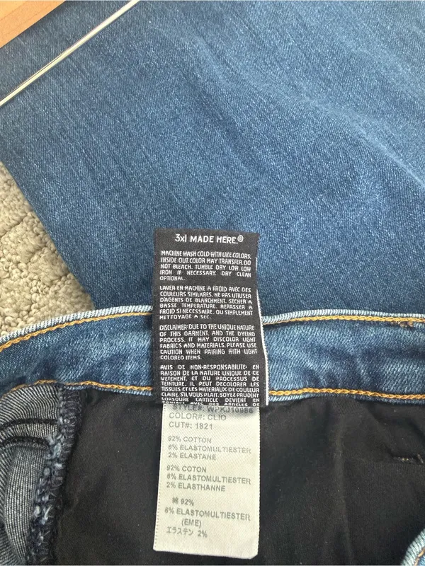 3x1 Denim Nicolette Ultra High Rise Flare Jeans Clio Size 27 - Image 8