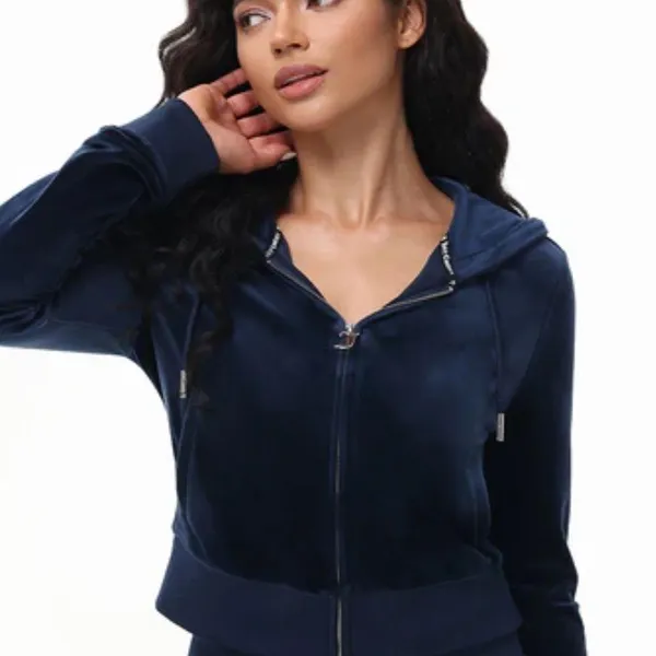 - New Juicy Couture Navy blue bling Velour Tracksuit Large - Image 10