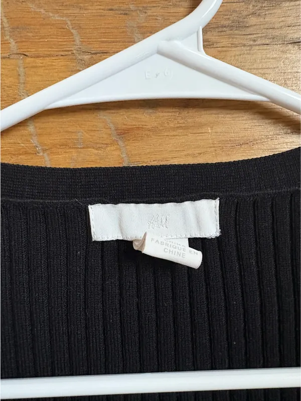 H&M Black crystal top - Image 2