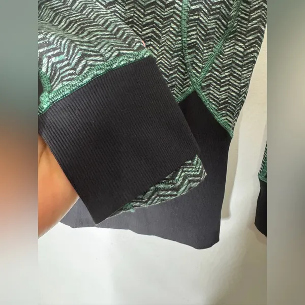 Lululemon Daily Practice‎ Jacket Irregular Spacebone Sea Mist Deep Green Size 4 - Image 4