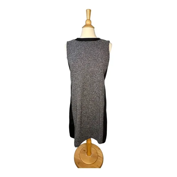 Liz Claiborne Shift Dress Womens‎ Large Black Multi Tweed Sleeveless Career NEW - Image 2