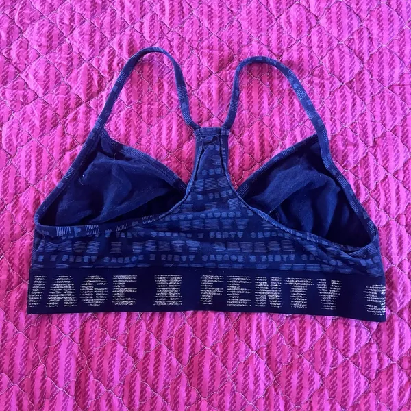 Savage x Fenty Women’s Forever Savage Bralette Bra Spellout Racerback Size Large - Image 3