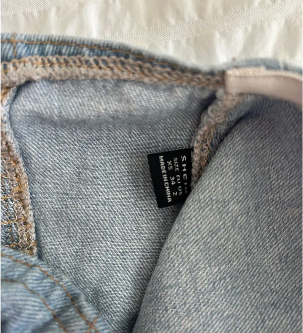 SheIn Denim Strapless Top - Image 3