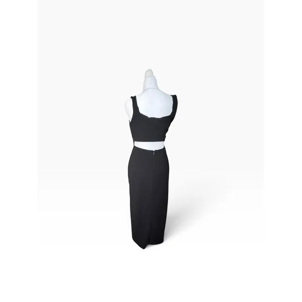 Lulus Women Black Midi Dress Size M - Image 3