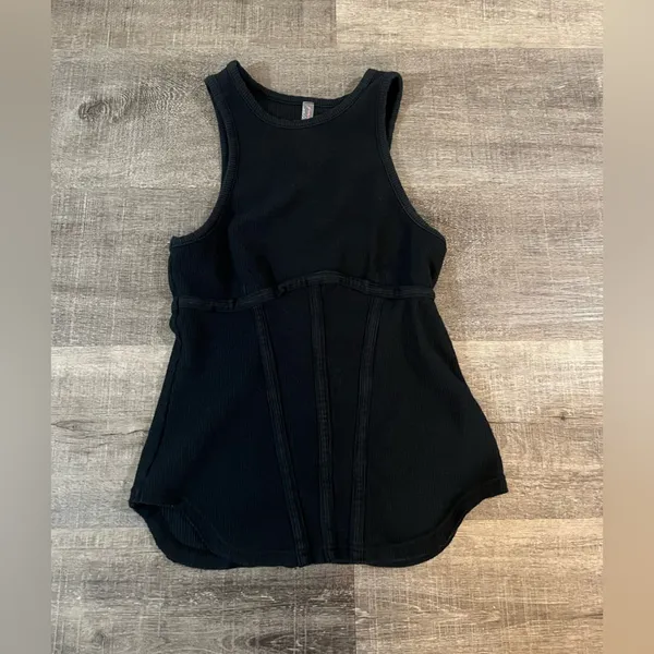 FREE PEOPLE FP MOVEMENT Head Start Tank in Black - Image 2