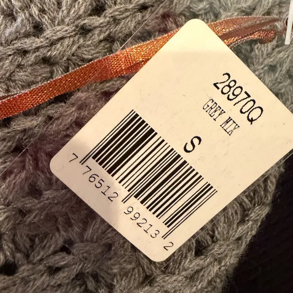 Dex Knit Batwing Sleeve Pullover Sweater Women's‎ Small Gray Boho Hippie Retro - Image 8