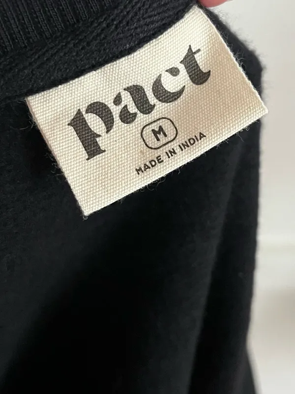 Pact • Black Women's Crewneck Sweatshirt - Image 4
