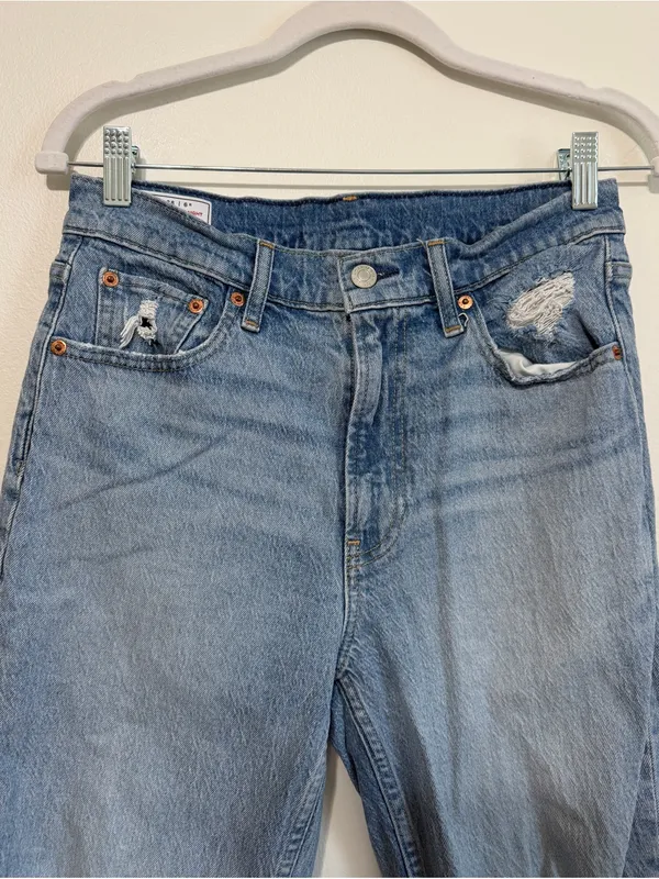 Gap High Rise Cheeky Straight Jean Size 27 28 Or 4-6 - Image 4
