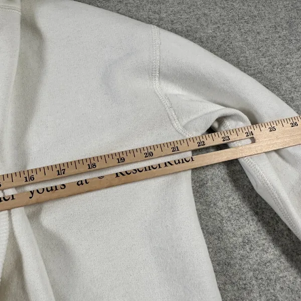 Polo‎ Ralph Lauren Womens Small Cardigan White Long Sleeve Open Front Collared - Image 9