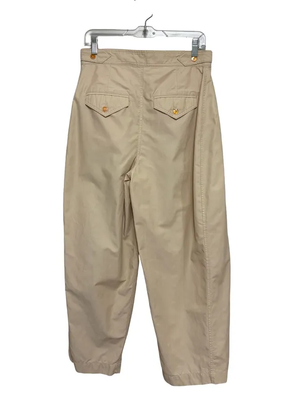 Anthropologie Maeve Utility Barrel Trouser Pants in Khaki Tan - Size US 6 - Image 5