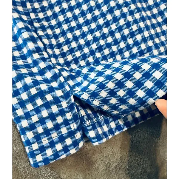 Love On a Hanger Blue Gingham Skirt‎ Size 1 Juniors Women Zip Back - Image 4