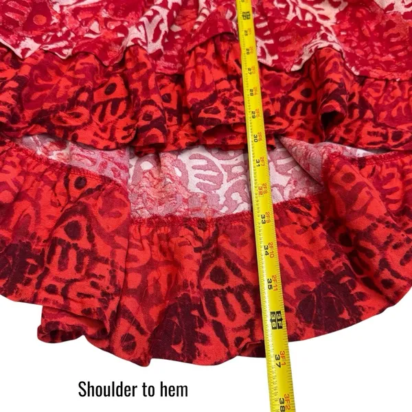 Free People Beach Day Dress Tribal Print Bohemian Coastal Resort Travel S - Image 12