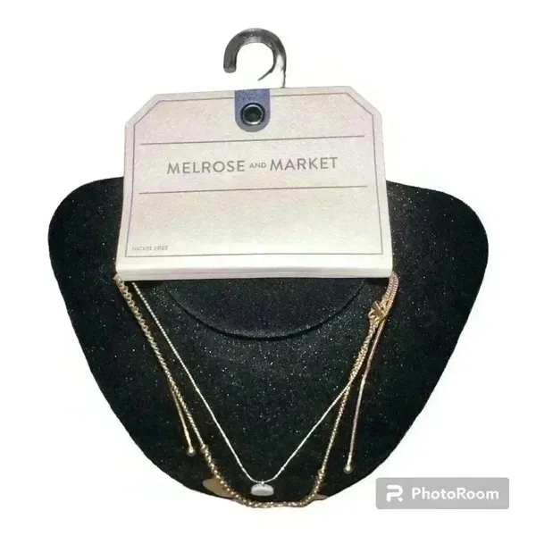 Melrose‎ and Market Double Layered Gold Charm Necklace - Image 3