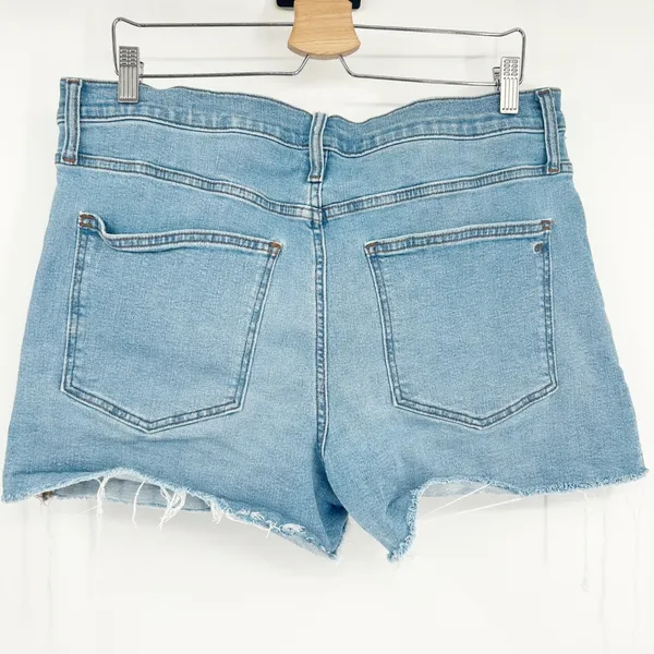 Madewell Womens High Rise Distressed Denim‎ Cutoff Jean Shorts Size 32 Blue - Image 10