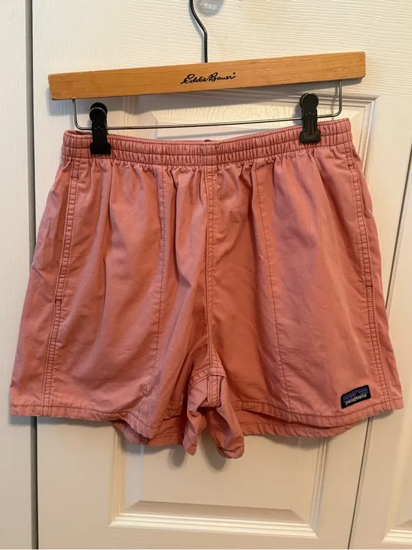 Patagonia Funhoggers Cotton Shorts in Pink - Image 2