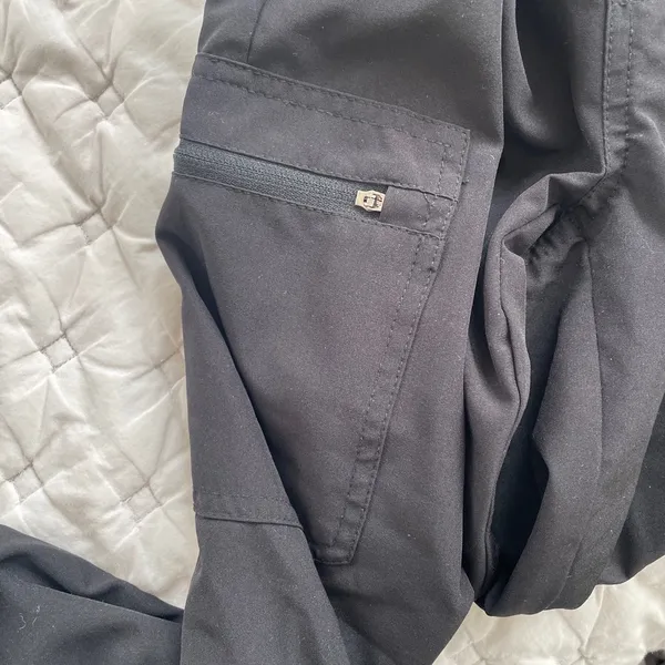 Women's Black Scrub Pants Size M - Image 5