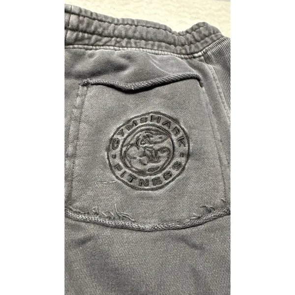 Gymshark Heritage Cargo Joggers Washed Grey Embroidered Crest Sweatpants XS - Image 6