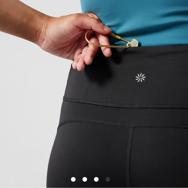 Athleta Black Ultimate High Rise Spandex Shortie - Image 3