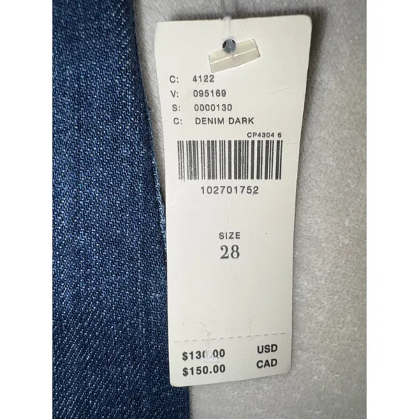 Maeve Anthropologie The Colette Cropped Wide Leg Jeans Dark Wash Denim‎ 28 NEW - Image 5