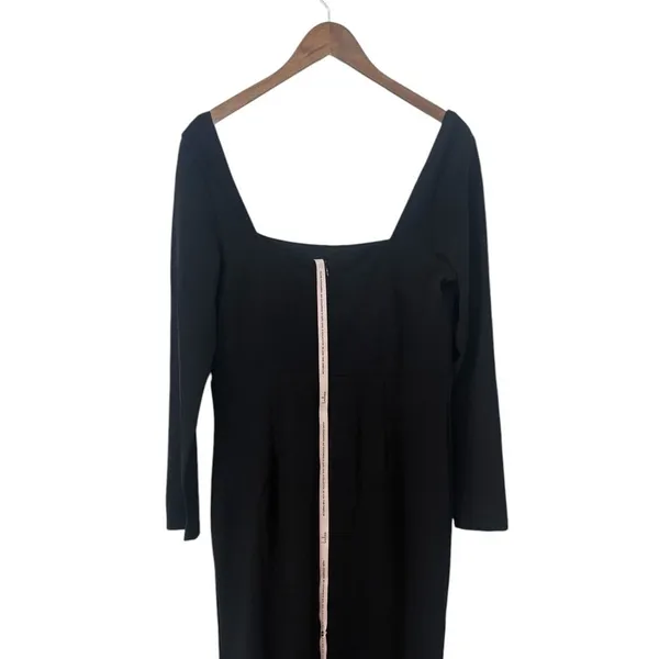 Lulus Regal Stunner Black Long Sleeve Corset Maxi Dress size XL NWT - Image 6