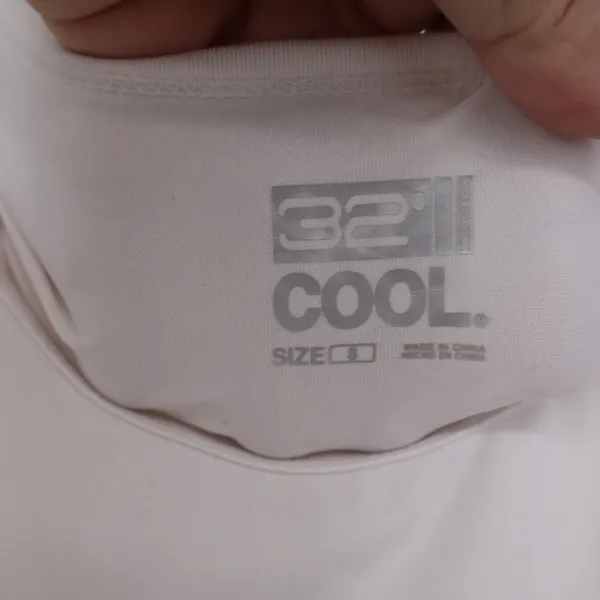 32 Degrees Cool Womens Scoop Neck Short Sleeve T-Shirt Off White Size S - Image 2