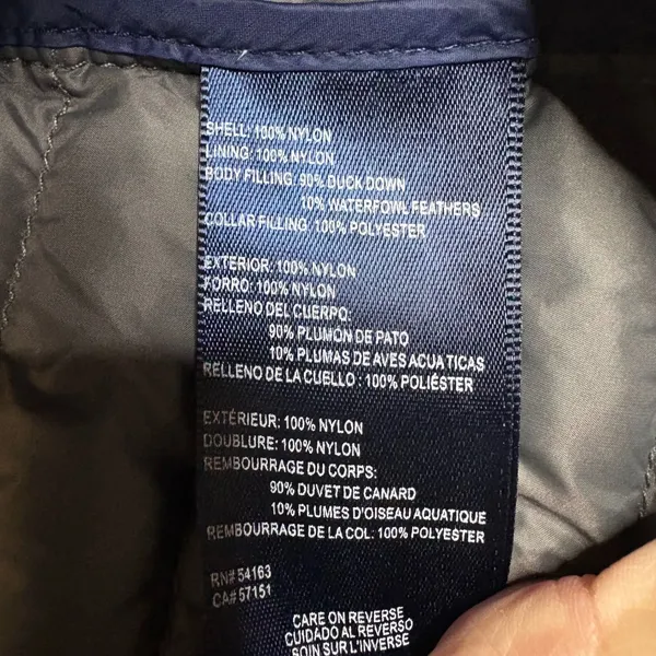 Tommy Hilfiger Packable‎ Lightweight Premium Down Puffer Jacket Womens XS Gray - Image 9
