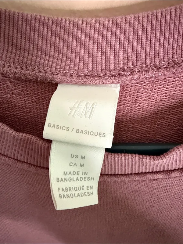 H&M Mauve Crewneck Sweatshirt - Image 2