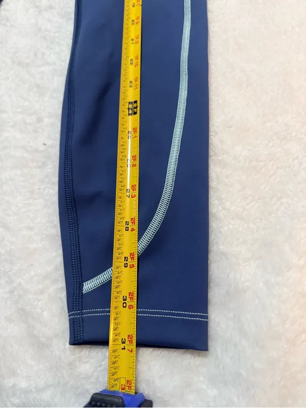 Peloton Teal High-Waist Performance Leggings with Logo - Image 4