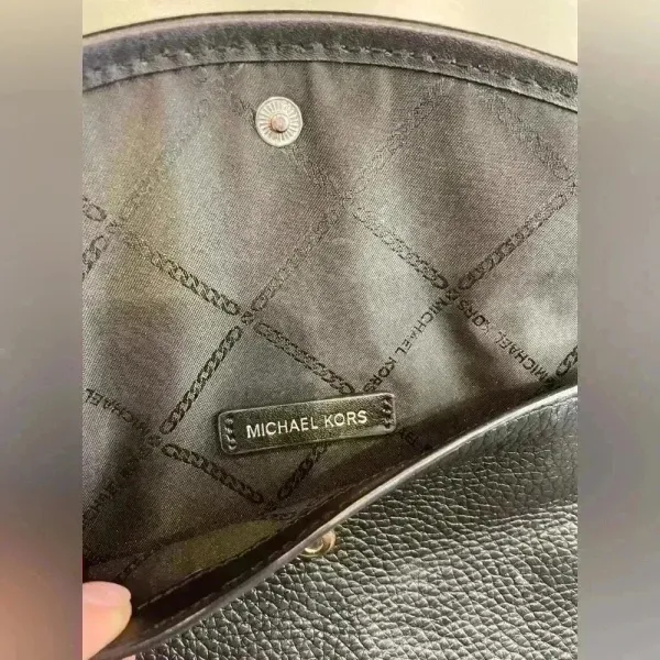 Michael Kors Black Leather‎ Clutch Wristlet Wallet - Image 2