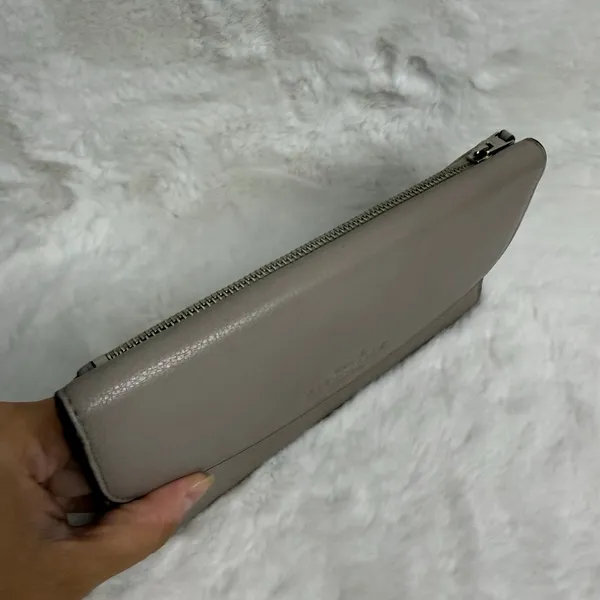 COACH Gray Trifold Wallet - Image 3