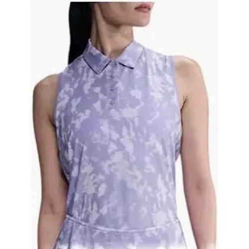 Nike Golf Sleeveless Polo Shirt Tie Dye Dri-Fit Women's XS Purple FZ6891-533 New - Image 2
