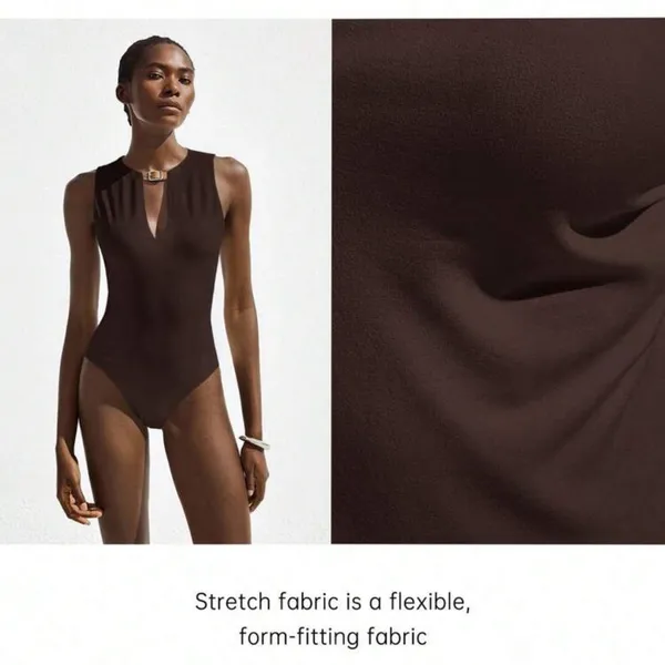 SheIn NWT brown body suit with buckle detailing - Image 3