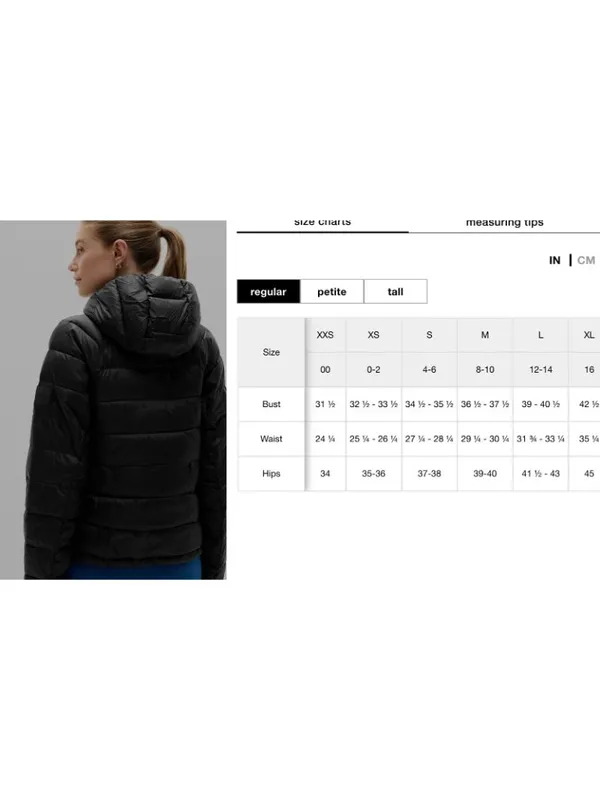 New Athleta M Aire Puffer Jacket Black Medium Regular - Image 8