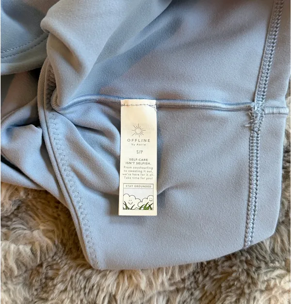 OFFLINE by Aerie Backless Top in Blue Size S - Image 3