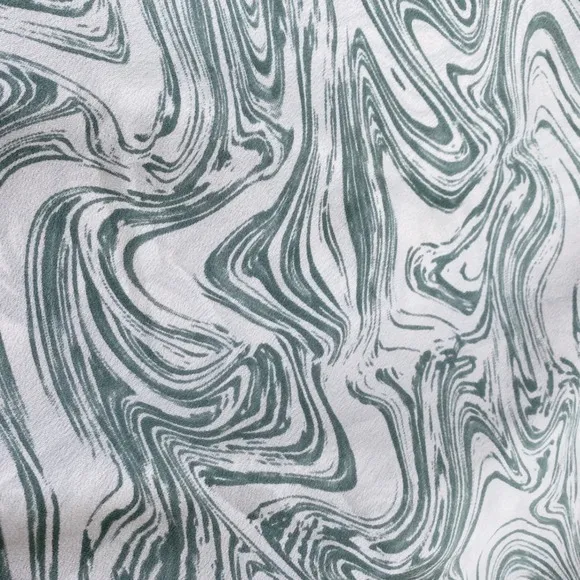 Audrey 3+1‎ Forest Green & White Marble Mini Slip Dress - S - Image 8