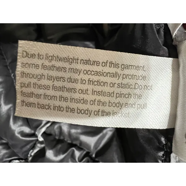 Andrew Marc Long Down Puffer Coat Black XL 650 Fill Packable Hooded Winter - Image 9