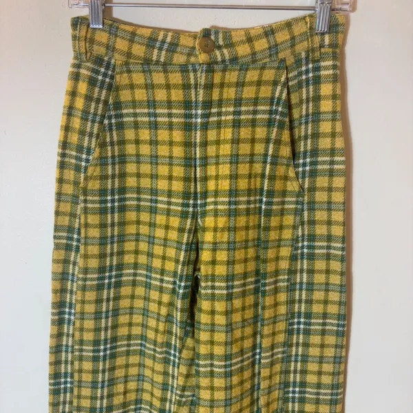 Free People Shape Up Pant in Plaid Size 0 - Image 3