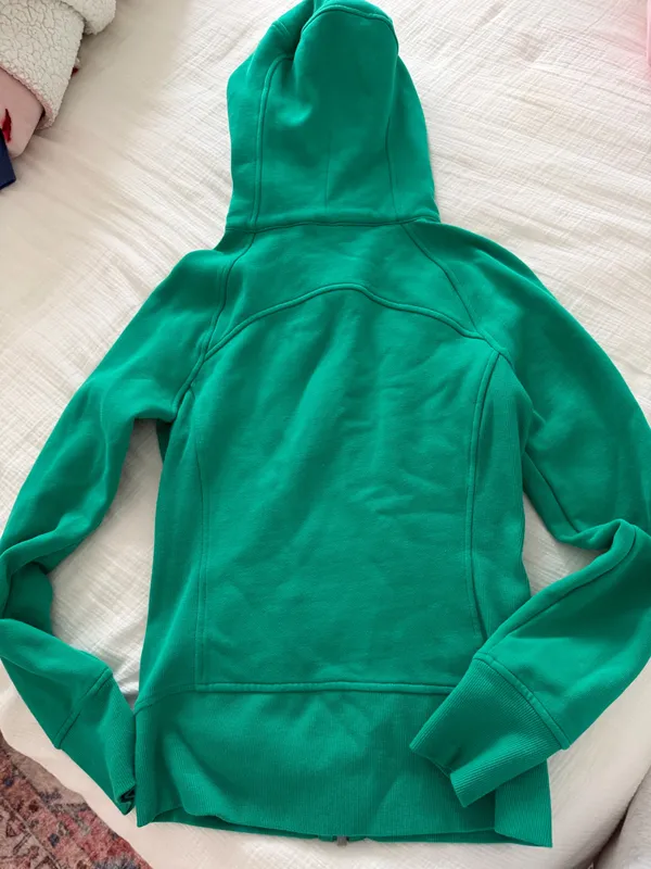 Lululemon Scuba Green Full-Zip Size 2 - Image 2