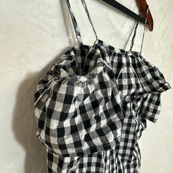A New Day‎ S Gingham Ruffle Cami Cottagecore Summer Picnic Western Twee Coquette - Image 3