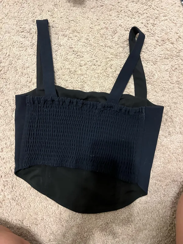 Abercrombie Black Corset Top - Image 2