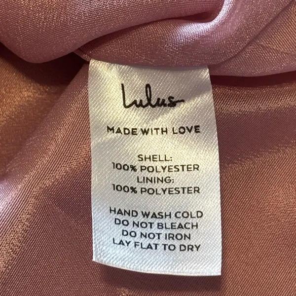 Lulus Believe It or Knot Rose Pink Long Sleeve Tie-Front Skater Dress NWT size M - Image 7